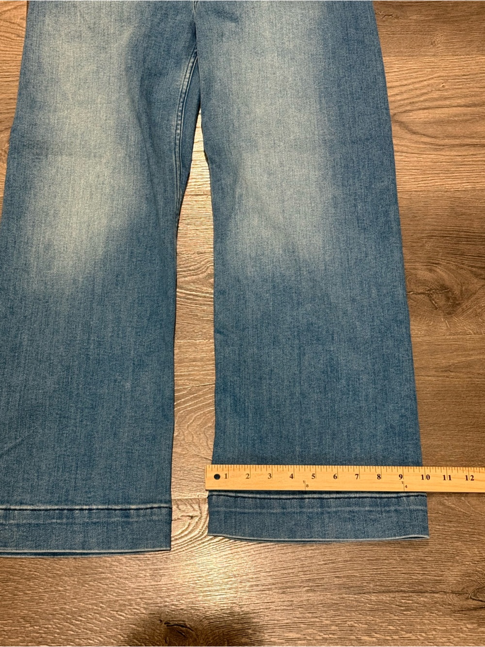Maeve Colette Crop Wide leg Jeans in Blue - Picture 8 of 13